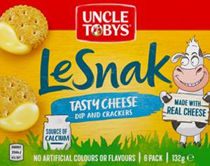 Uncle Tobys Le Snak Tasty Cheese