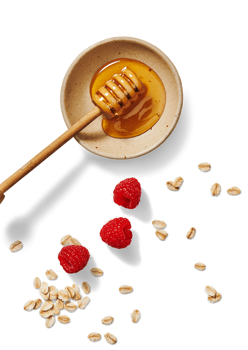 honey-drizzle-with-raspberry-and-oats