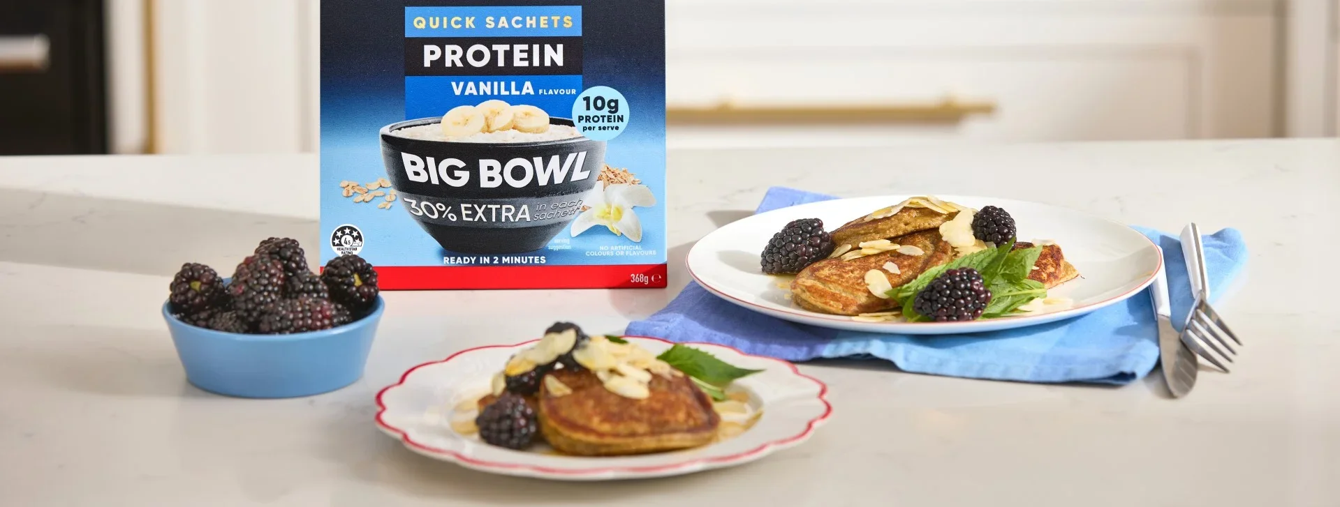 Protein Vanilla Pancakes