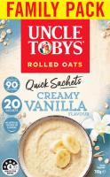 Uncle Tobys Quick Sachets Creamy Vanilla