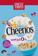 Uncle Tobys Cheerios Low Sugar Vanilla Flavoured O's