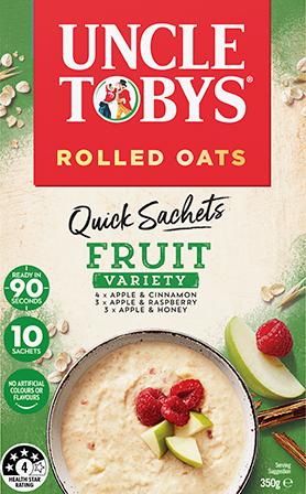 Uncle Tobys Quick Sachets Fruit Variety Pack