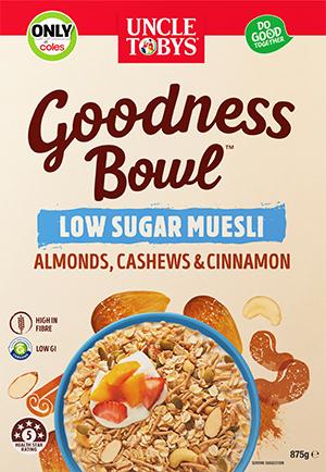 Goodness Bowl™ Low Sugar Muesli Almonds, Cashews & Cinnamon