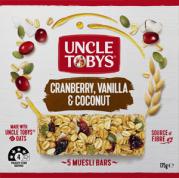 Muesli Bar Cranberry Vanilla & Coconut