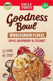 Goodness Bowl Wholegrain Flakes Apple, Raspberry & Coconut