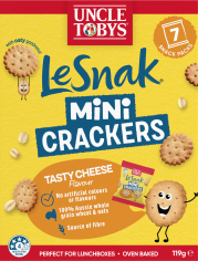 Le Snak Mini Crackers Tasty Cheese